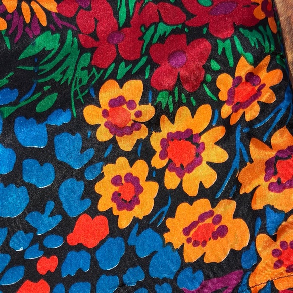 MISS MINUET~Silk Strapless Floral Mini Dress~M - Picture 3 of 8